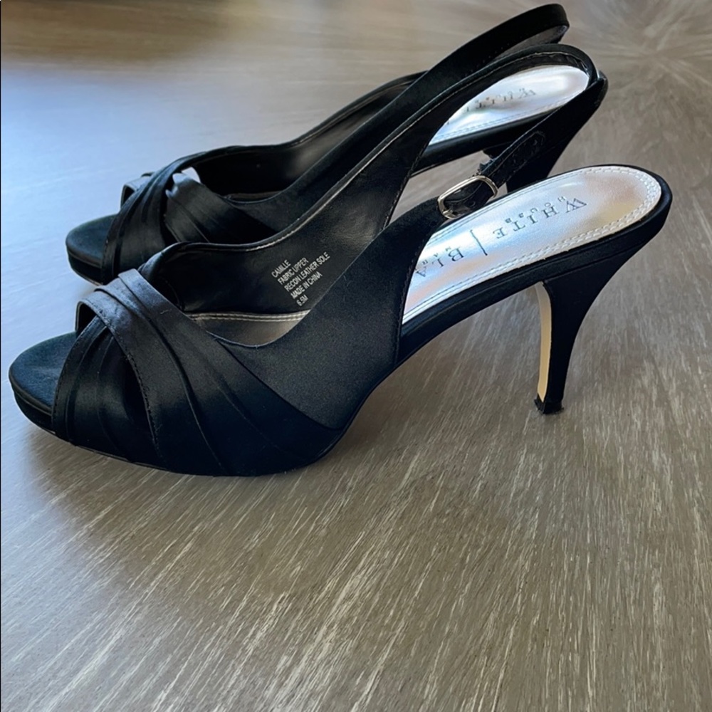 White House Black Market Open Toe Heels